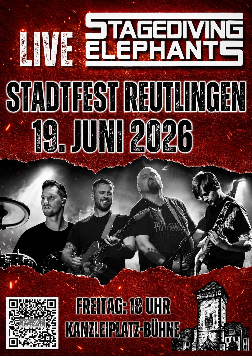 Stagediving Elephants beim Stadtfest Reutlingen